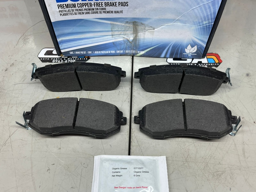 Pastillas Delanteras Cerámicas Subaru Impreza 2011-2016 / Forester 2011-2018 / Legacy 2013-2014.