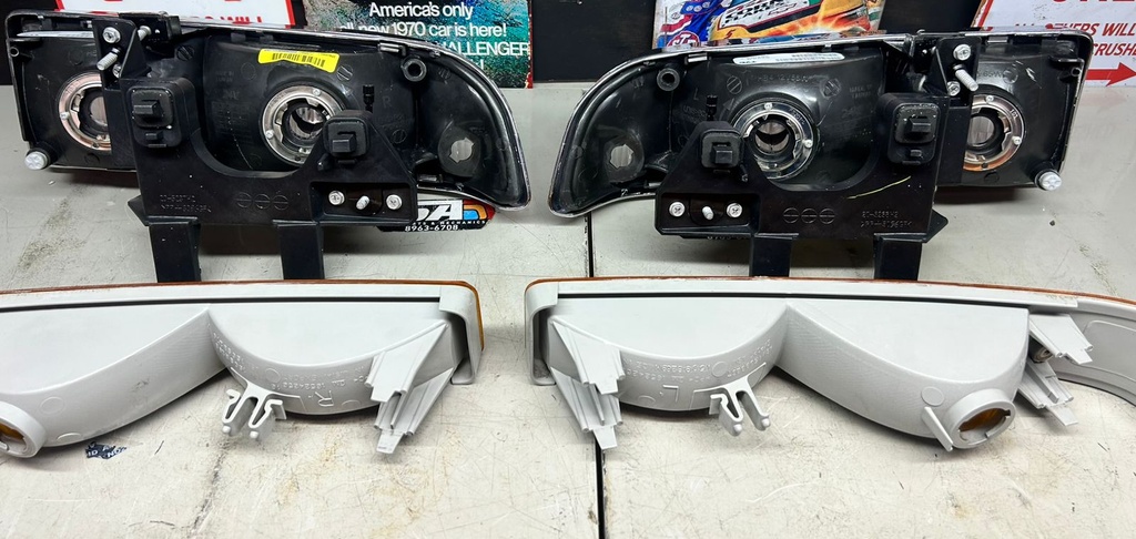 Luces delanteras cromadas para Chevrolet S10 / Blazer 1998 al 2004