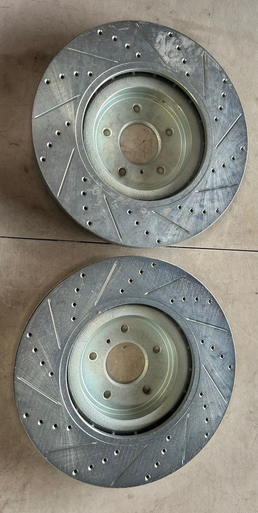 Discos de freno delanteros Perforados / Ventilados para Nissan 350Z 2006 al 2009 / 370Z 2009 al 2019 / Murano 2006 al 2014 / Máxima 2006 al 2023