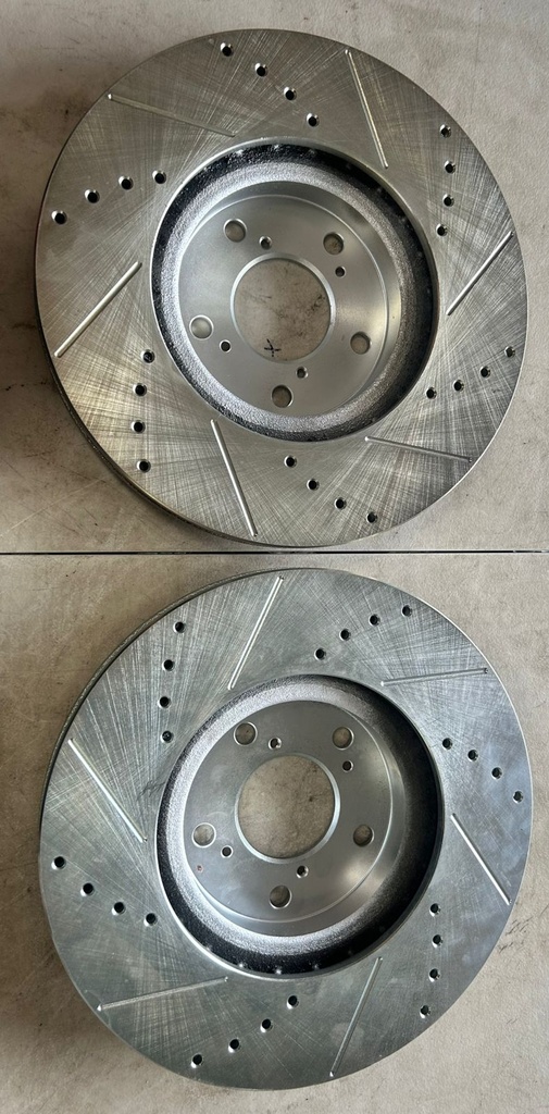 Discos delanteros Perforados / Ventilados para Honda Pilot 2009 al 2015 Diámetro: (330mm)