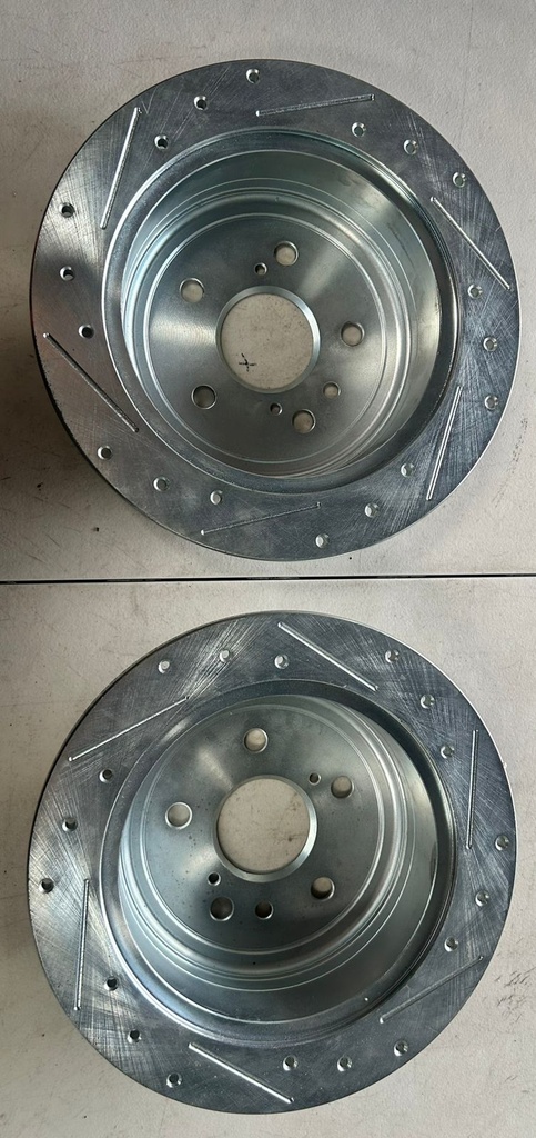 Discos traseros Perforados / Sólidos para Toyota Highlander 2004 al 2007 / Lexus RX330 2004 al 2006 / RX350 2007 al 2009 / RX400H 2006 al 2008 diámetro: (290mm)