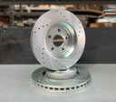 Discos Delanteros Perforados de 350mm para Jeep Grand Cherokee 2011-2024 / Dodge Durango 2011-2024.