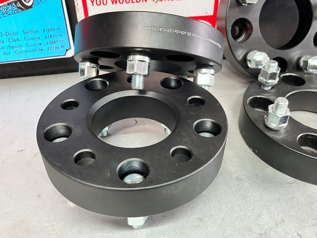 Adaptadores 5x120.65 a 5x127 con centro de 73.1mm / 1.5" ancho.