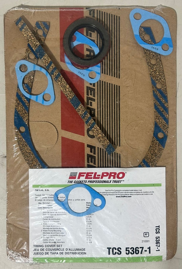 Empaques de distribución para Cadillac 6.0L 365 / 6.4L 390 Eldorado 1957 a 1962 / Deville 1957 a 1962