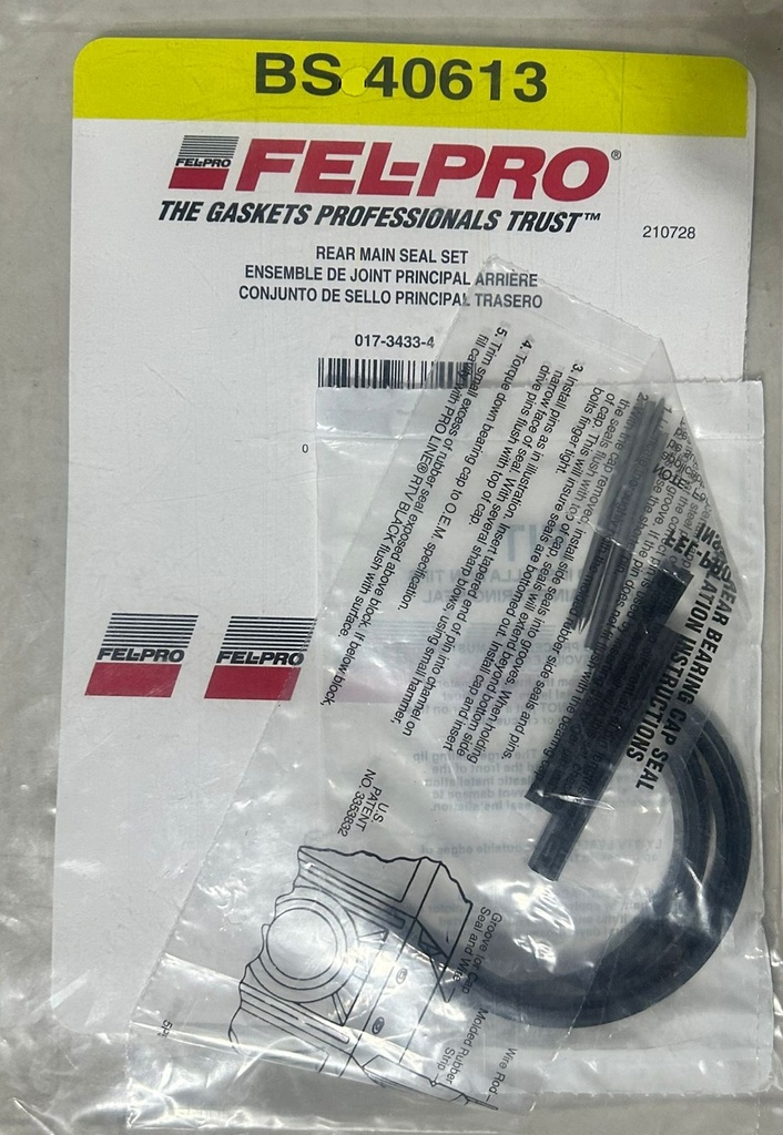 Retenedor trasero de cigüeñal para Motores Buick 3.0L / 3.2L / 3.3L / 3.7L / 3.8L / 4.1L 1964 a 1990