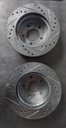 Discos de freno delanteros ventilados perforados para Jeep Cherokee