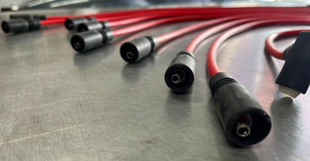 CABLES DE BUJIAS (9) 8MM CHEVROLET VORTEC V8 305 5.0L / 350 5.7L / 454 7.4L 1996-2002