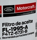 Filtro de Aceite Ford 7.3L F250-F350 99-03 / E350 94-98 / Excursion 2000-2003 (MOTORCRAFT F4TZ-6731-B)