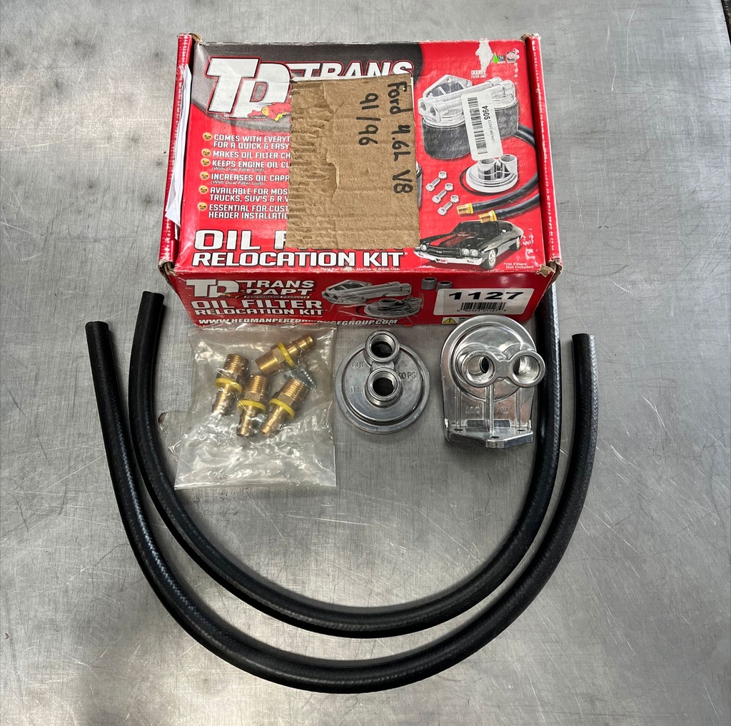Kit de reubicación remota de filtros de aceite Universal para Auto americano