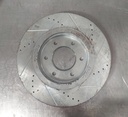 Disco delantero ventilado perforado para Nissan Titan 08-19