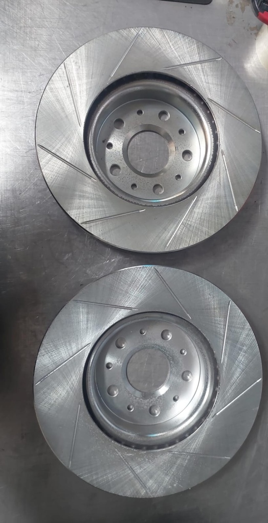 Discos delanteros ventilados perforados para Cadillac CTS 11-14
