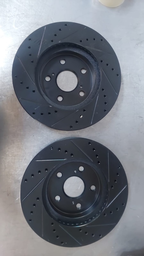 Discos delanteros ventilados perforados para Toyota Avalon/Solara/Sienna 05-10
