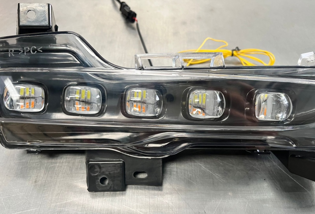Halógenos Neblineros OEM Doble Color LED DRL Luz Blanca/Amarilla/Luz de Señal de Giro Secuencial para Tesla Modelo 3 de 2017 2021