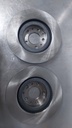 Discos delanteros ventilados solidos para Kia Sedona 03-05