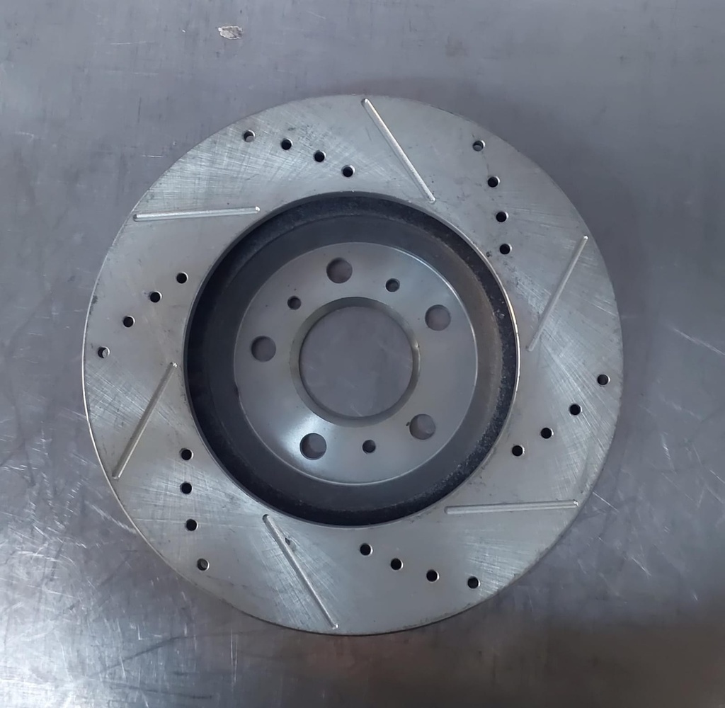Disco delantero izquierdo ventilado perforado para Chevrolet Impala 2008