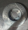 Disco trasero izquierdo perforado para Volkswagen Jetta/Golf/Beetle 05-06