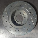 Disco delantero derecho ventilado perforado para Volkswagen Golf/Beetle 98-99