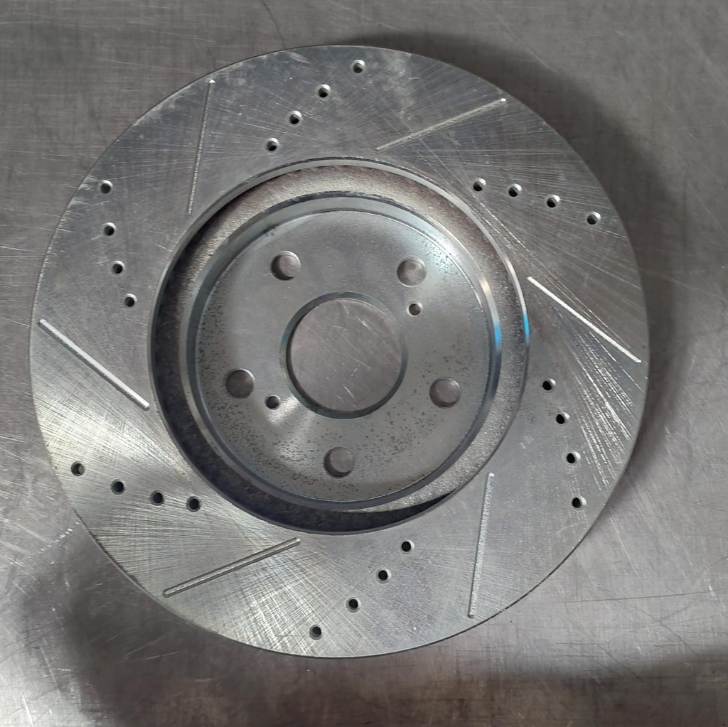 Disco delantero derecho ventilado perforado para Toyota Avalon/Camry/Solara/Sienna 02-07