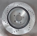 Disco trasero derecho ventilado perforado para Dodge Charger 2006