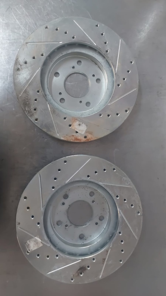 Discos delanteros ventilados perforados para Acura TSX 12-14