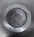 Disco trasero derecho ventilado perforado para Chevrolet Avalanche 2500 02-03