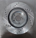 Disco delantero derecho ventilado perforado para Subaru Baja 2003