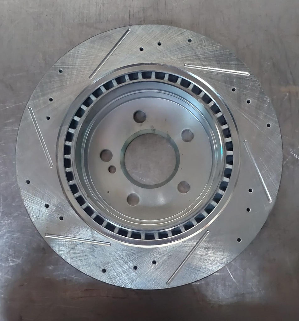 Disco trasero derecho ventilado perforado para  Mercedes Benz C250 12-15
