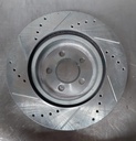 Disco delantero derecho ventilado perforado para Dodge Magnum/Challenger/Charger 05-18