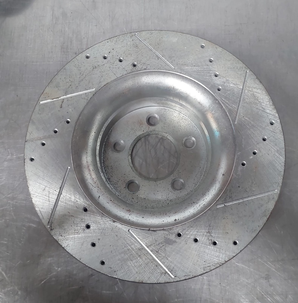 Disco delantero izquierdo ventilado perforado para Ford Mustang 15-21