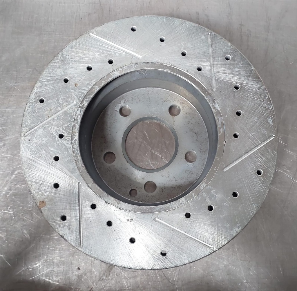 Disco delantero izquierdo ventilado perforado para Mercedes Benz C250 12-15