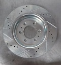 Disco delantero derecho ventilado perforado para Ford Expedition 07-10