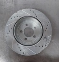 Disco trasero izquierdo ventilado perforado para Dodge Challenger GT 17-18