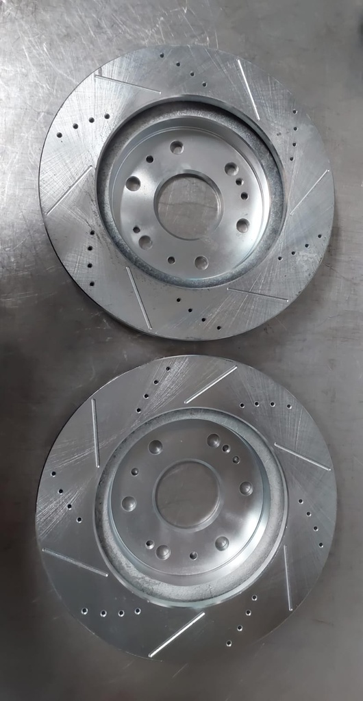 Discos delanteros ventilados perforados para Chevrolet Silverado/Avalanche/Tahoe/Suburban 09-20