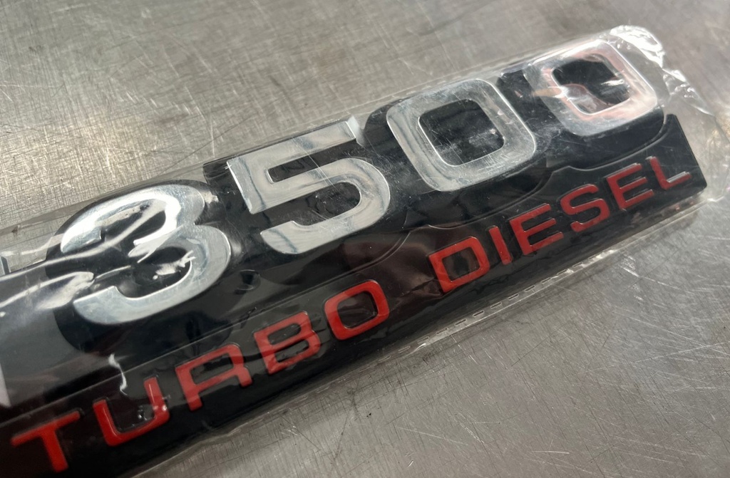 Emblemas Laterales para Fender de Dodge Ram 3500 Cummins Turbo Diesel de 1994-1998.