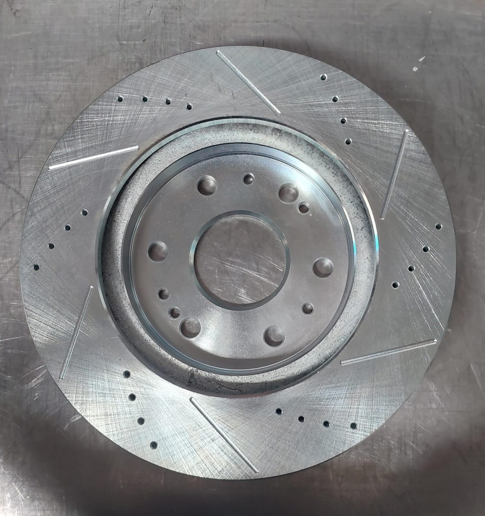 Disco delantero ventilado perforado para Chevrolet Silverado 1500/Tahoe/Avalanche/Suburban 05-10