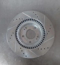Disco delantero izquierdo ventilado perforado para Hyundai Azera 12-17