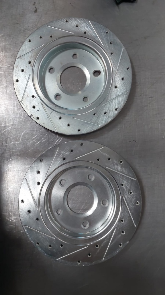 Disco trasero perforados solidos para Dodge Grand Caravan/Journey/VW Routan 09-20