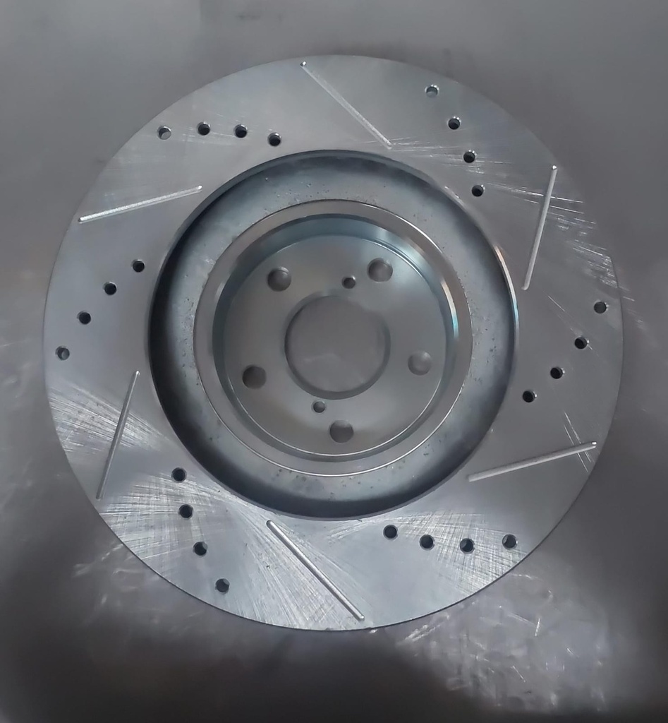 Disco delantero izquierdo ventilado perforado para Subaru Baja 2003