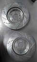 Disco delantero derecho e izquierdo perforados ventilados para Ford Explorer/Flex/Taurus 11-19