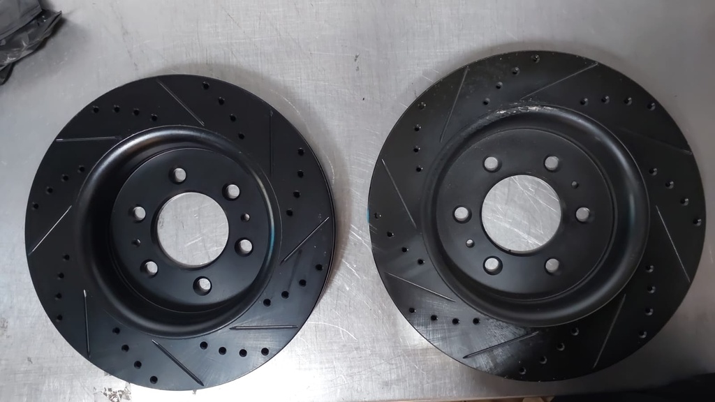 Disco delantero derecho e izquierdo perforado ventilado para Ford Expedition 07-20