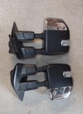 Espejos de remolque cromados con sensor de temperatura para camioneta Ford Super Duty F-250/F-350/F-450/F-550 17-19