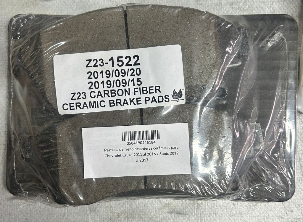 Pastillas de freno delanteras para Chevrolet Cruze/Trax/Volt 11-17