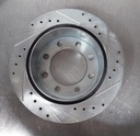 Disco trasero izquierdo perforado ventilado para Chevrolet Silverado 1500 05-16
