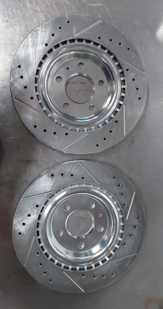 Discos traseros perforados ventilados para Audi A4 2017-2020