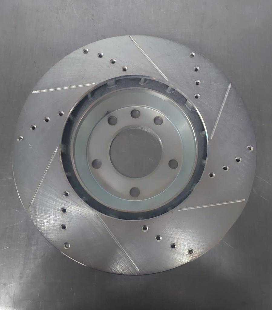 Disco delantero derecho perforado ventilado para Audi Q7 2008-2015