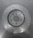 Disco delantero derecho perforado ventilado para Audi Q7 2008-2015