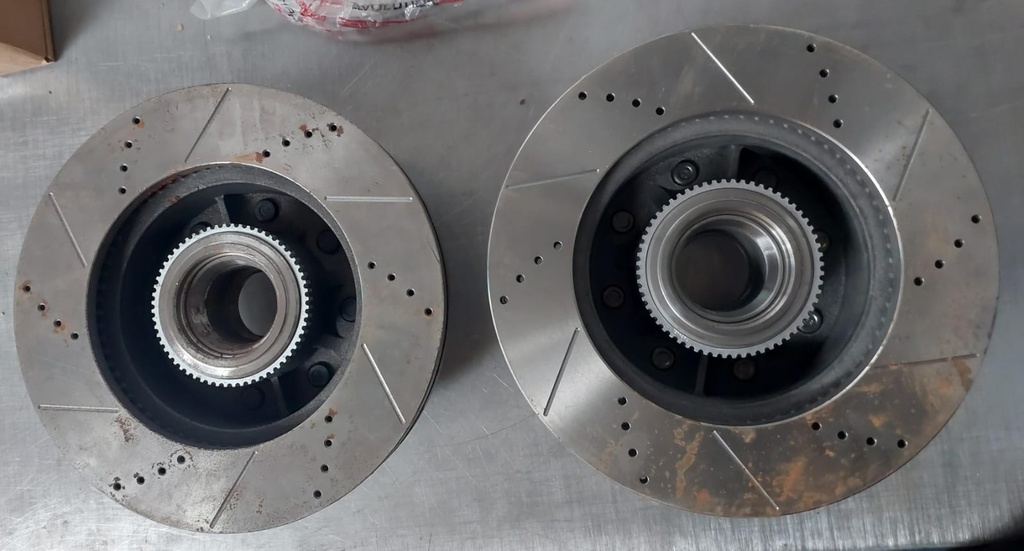 Discos delanteros perforados ventilados para Ford F-250 Super Duty 2013-2022