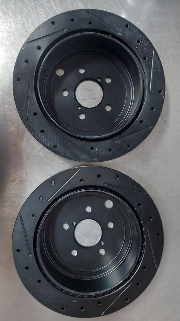 Discos traseros ventilados perforados para Toyota Highlander/Sienna 2010-2018