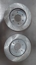 Discos de freno delanteros ventilados perforados para Nissan Armada/Infiniti QX56 04-05
