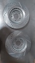 Discos delanteros ventilados perforados para Toyota Highlander 08-13